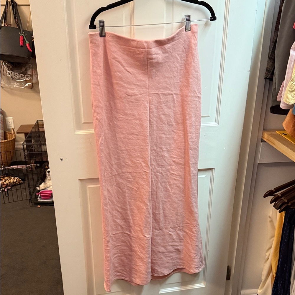 Anthropologie Soft Pink Maxi Skirt